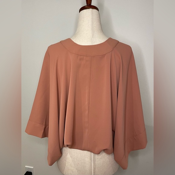 Favlux Fashion Salmon Blouse Crop Top - Picture 5 of 6